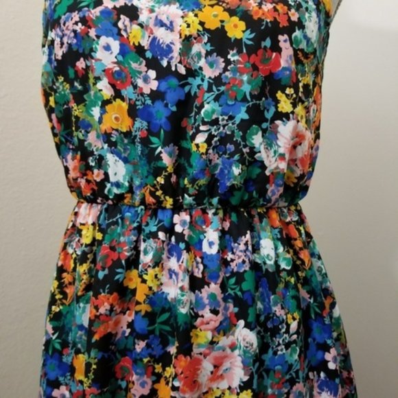 Forever 21 high neck floral dress Small - Picture 3 of 5